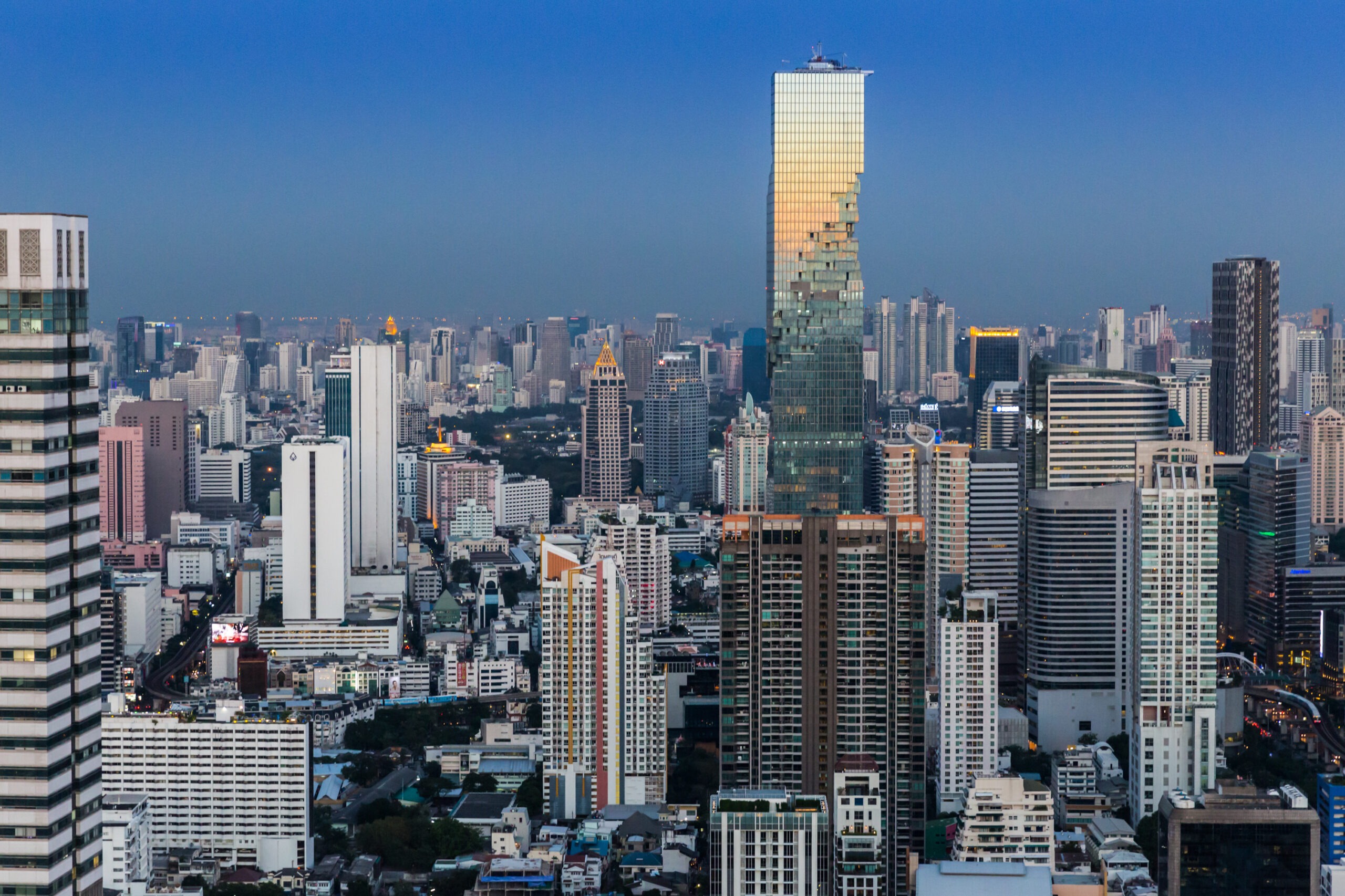Bangkok city view for budget travel guide