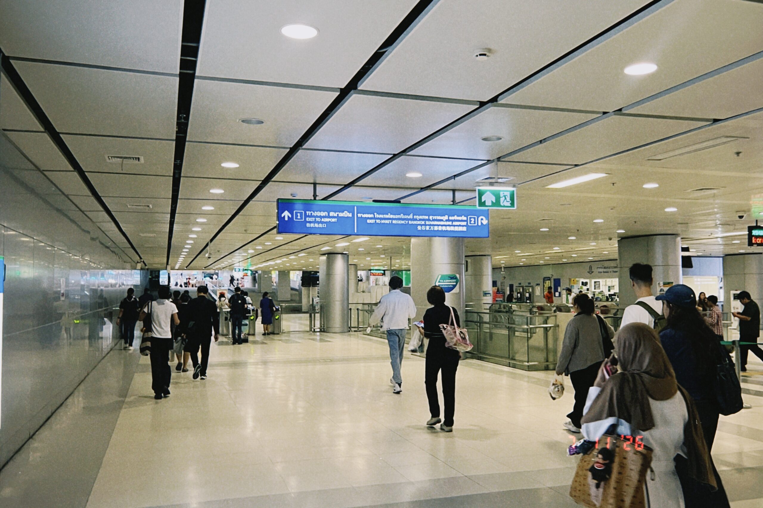 Airport Rail Link station at Suvarnabhumi Airport
