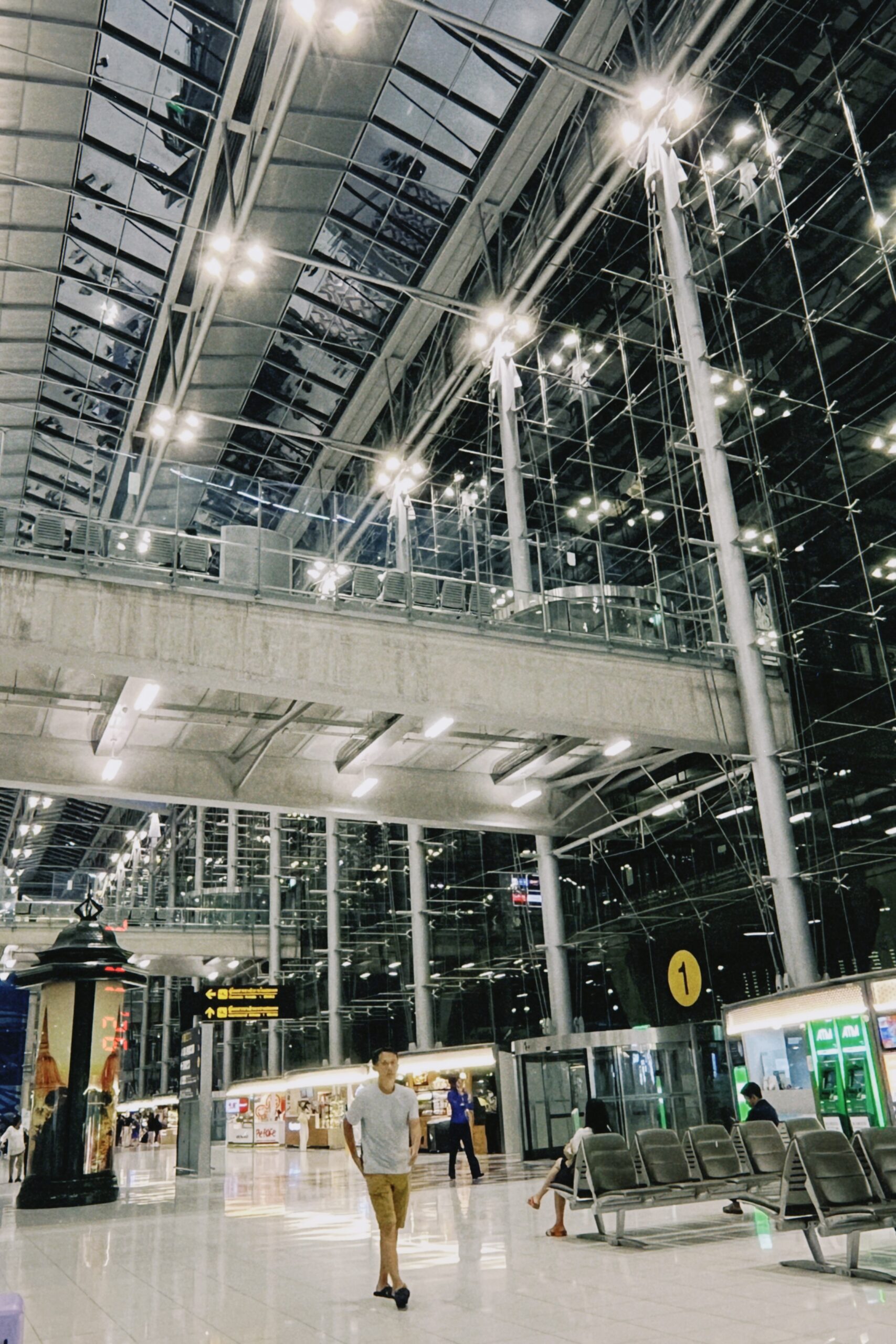 Inside Suvarnabhumi Airport before travelling to Bangkok city