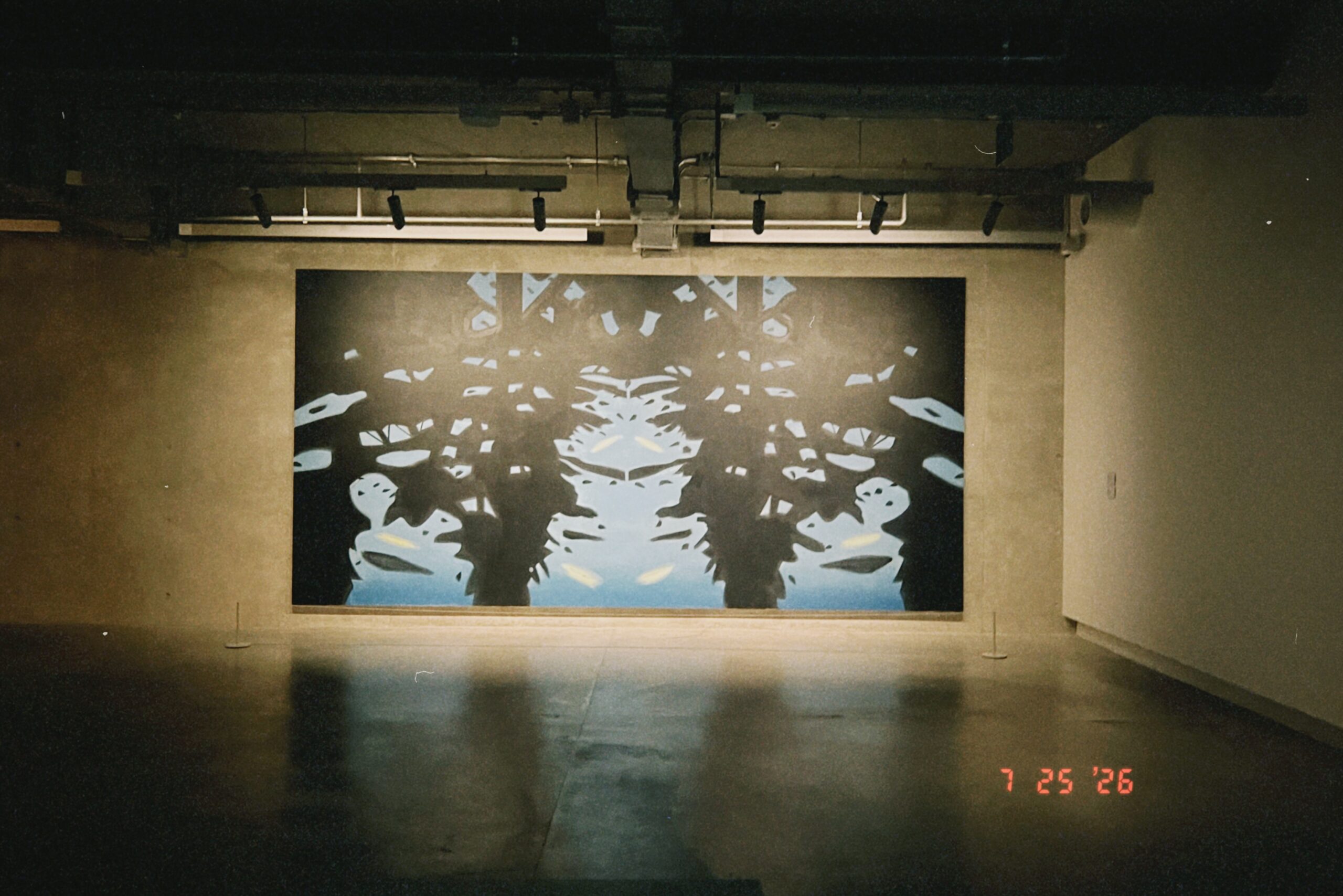 Art installation using light at Dib Bangkok